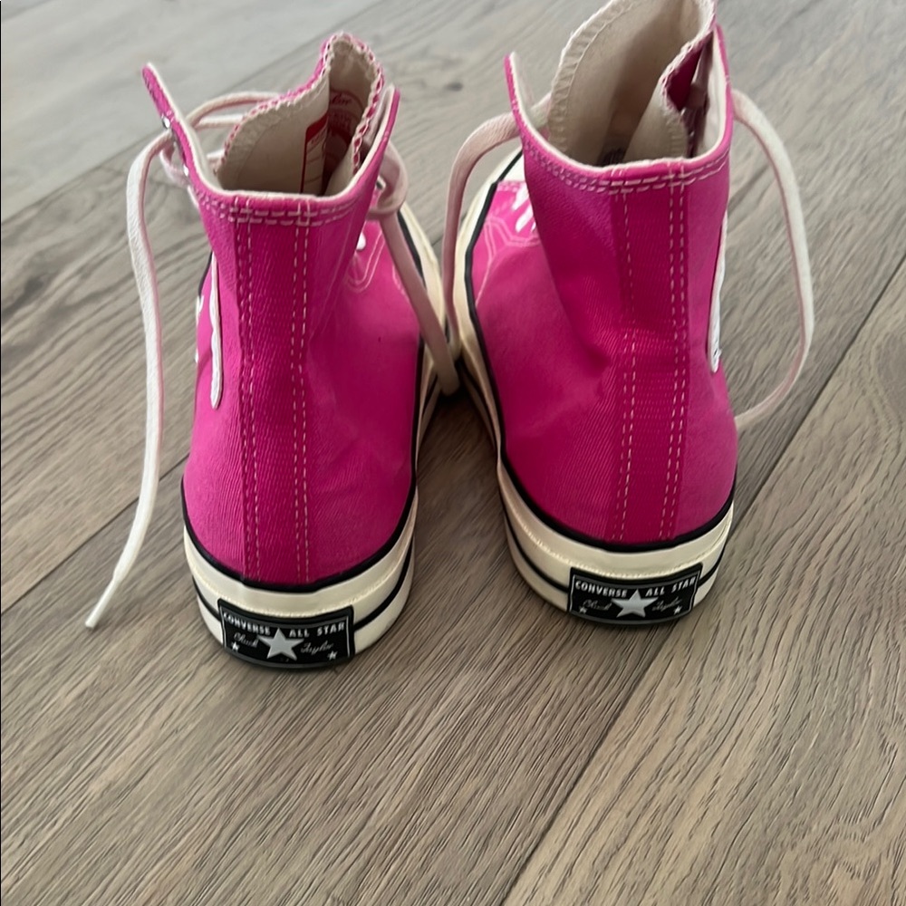 Kids Pink High-Top Sneakers - Picture 4 of 5